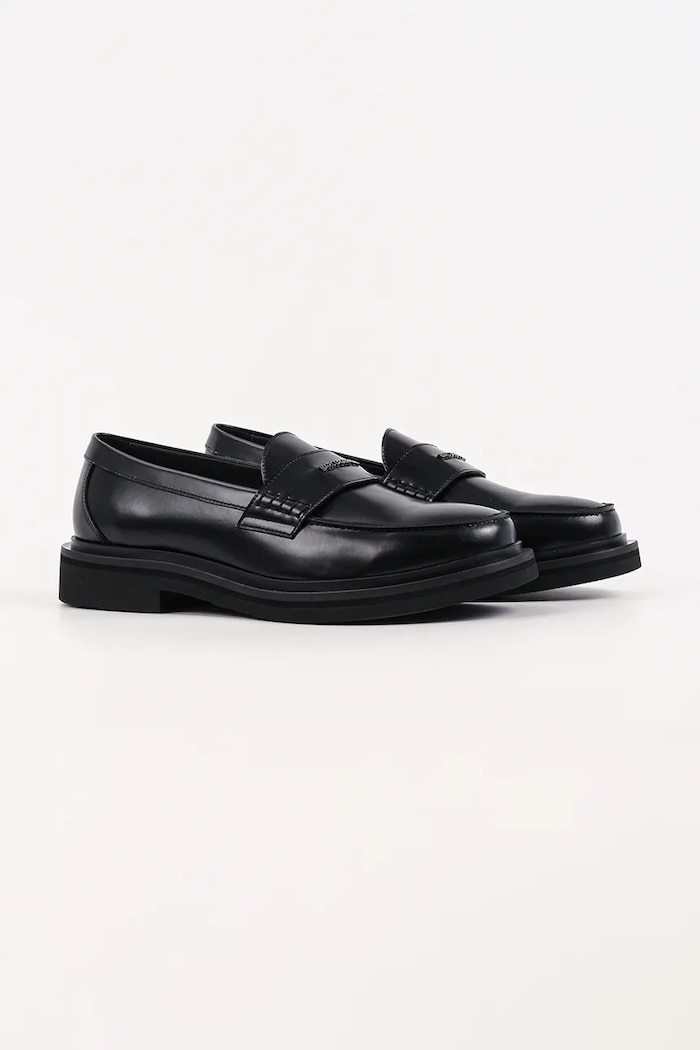 Kožené mokasíny Karl Lagerfeld KEATON KL13310.000 čierna SS26
