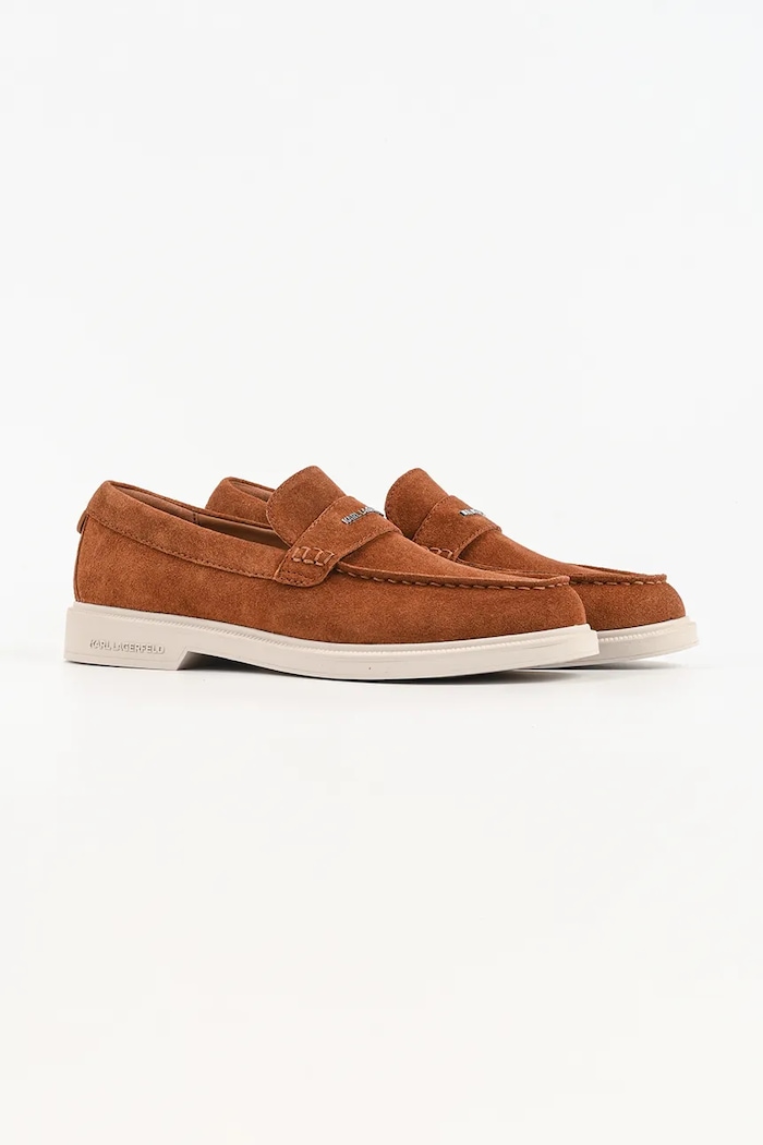 Karl Lagerfeld velúr mokaszin KORI KL21412.533 barna SS26