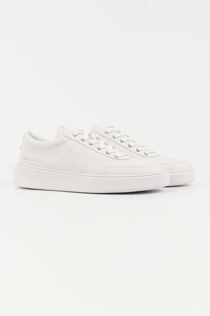 Кожени маратонки Karl Lagerfeld FLINT II KL53326A.011 бял SS26