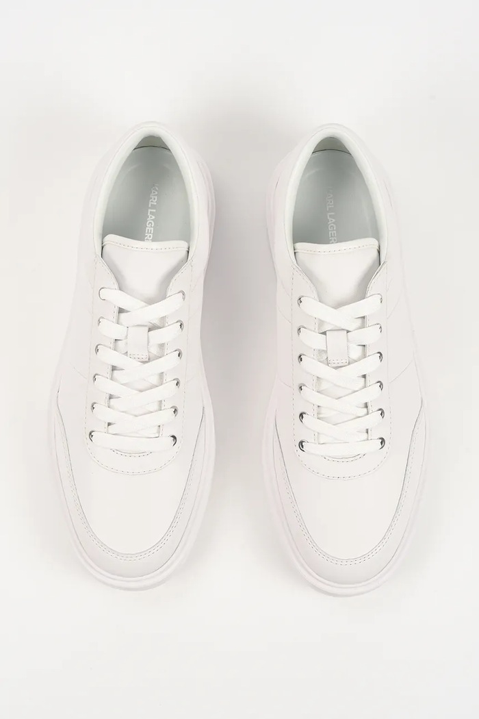 Кожени маратонки Karl Lagerfeld FLINT II бял KL53326A.011