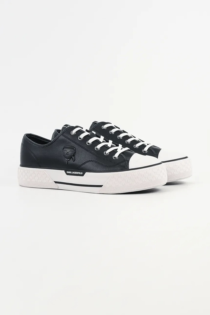 Kožené tenisky Karl Lagerfeld KAMPUS MAX III NFT KL50470N.000 čierna SS26