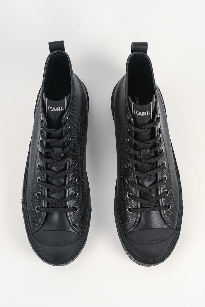 Kožené tenisky Karl Lagerfeld KAMPUS MAX III čierna KL50446G.007