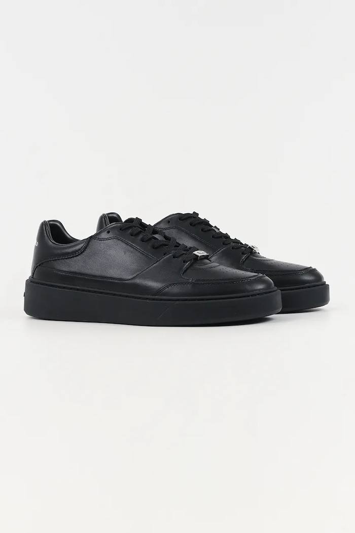 Kožené tenisky Karl Lagerfeld FLINT II KL53329.00X čierna SS26