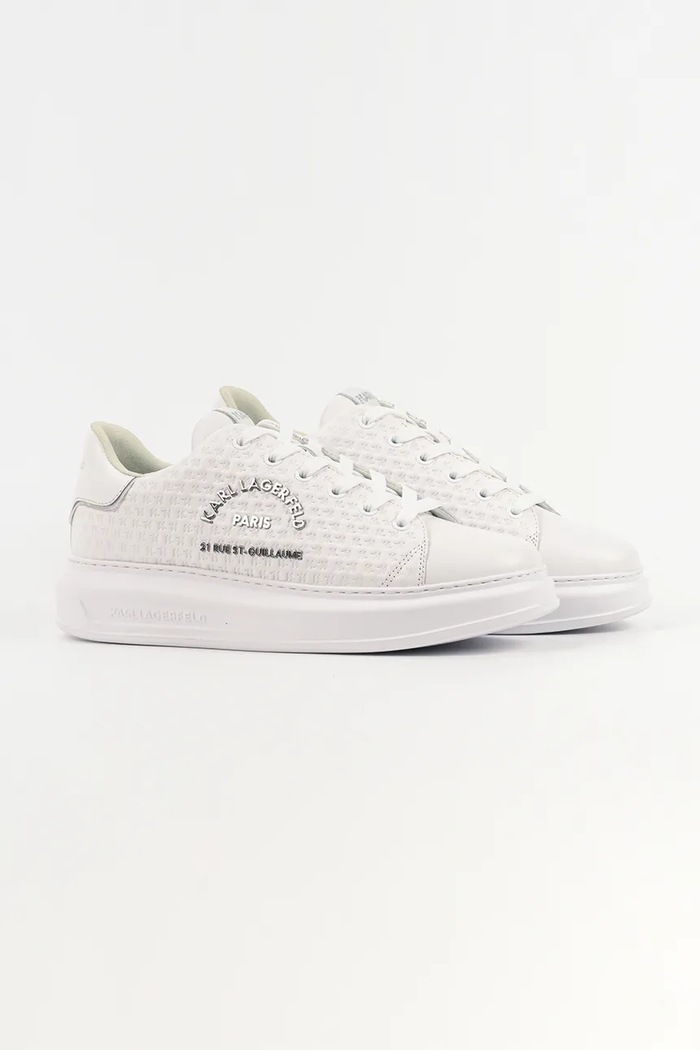 Кожени маратонки Karl Lagerfeld KAPRI KL KL52536K.011 бял SS26