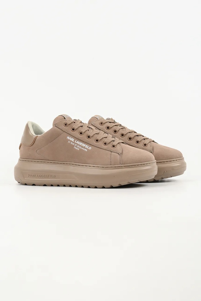 Karl Lagerfeld sneakersy nubukowe KAPRI LUG RSG KL57522.2TN beżowy SS26