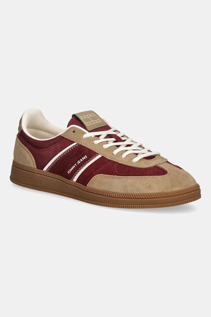 Tommy Jeans sneakersy skórzane THE GREENWICH EDGE SUEDE pozostałe beżowy EM0EM01662