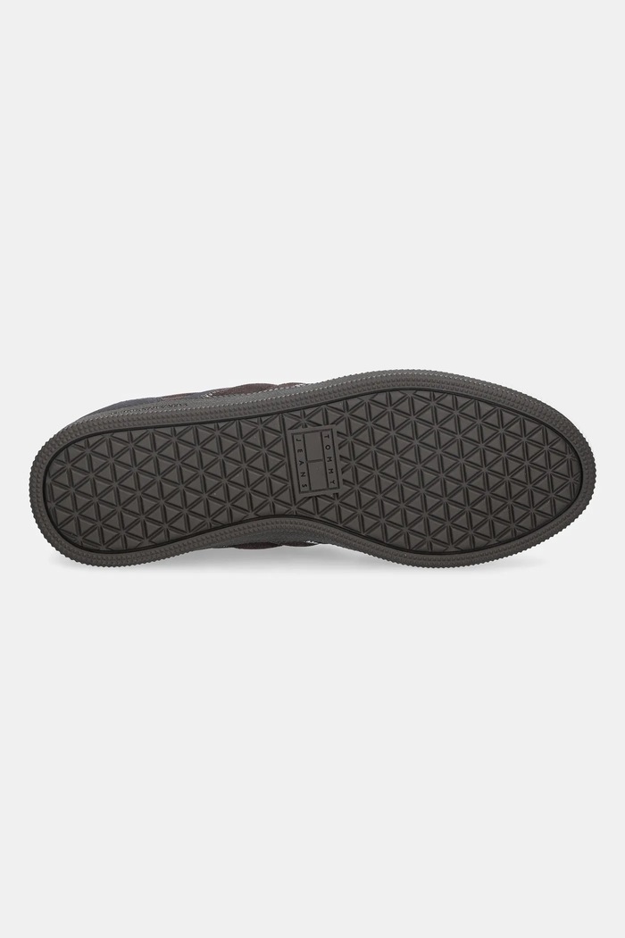 Kožne tenisice Tommy Jeans THE GREENWICH EDGE SUEDE EM0EM01662 smeđa