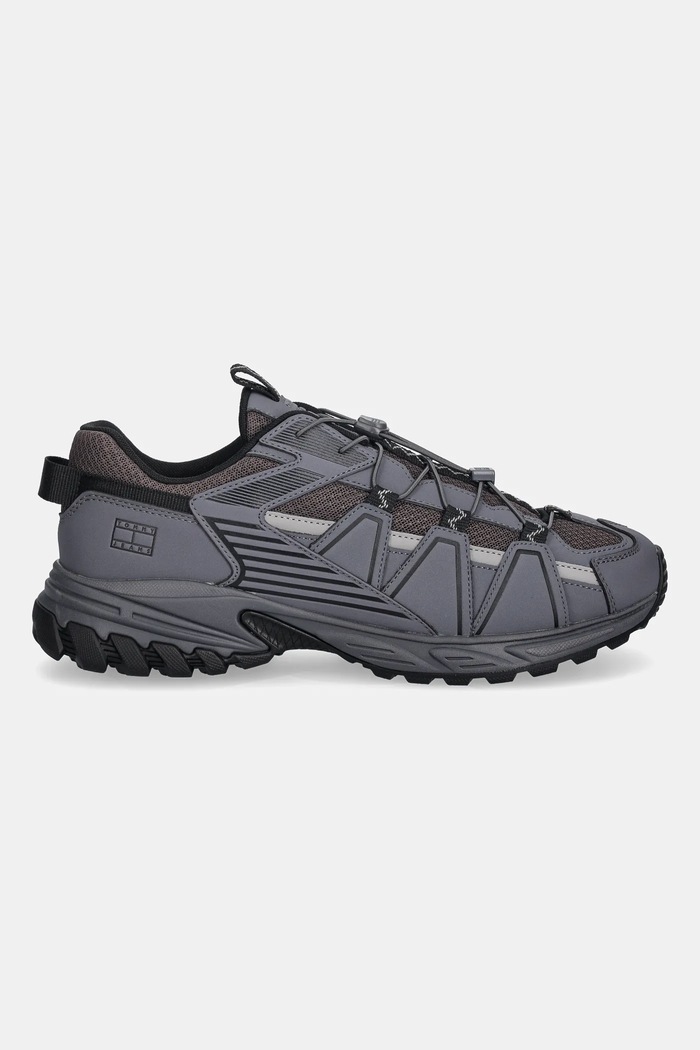 Tenisky Tommy Jeans TJM OUTDOOR RUNNER EM0EM01667 šedá SS26