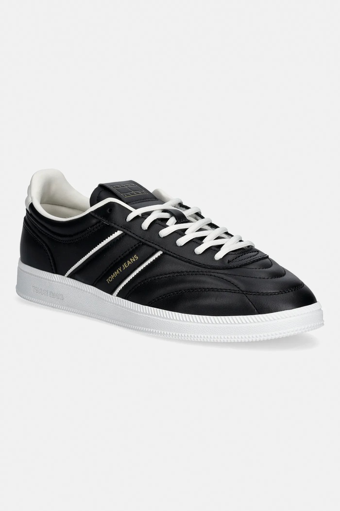 Tommy Jeans sneakersy skórzane THE GREENWICH EDGE STITCHING pozostałe czarny EM0EM01708
