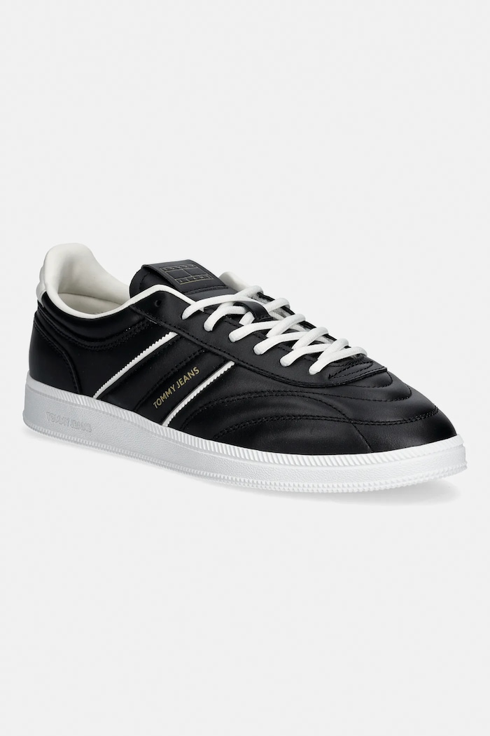Tommy Jeans sneakersy skórzane THE GREENWICH EDGE STITCHING pozostałe czarny EM0EM01708