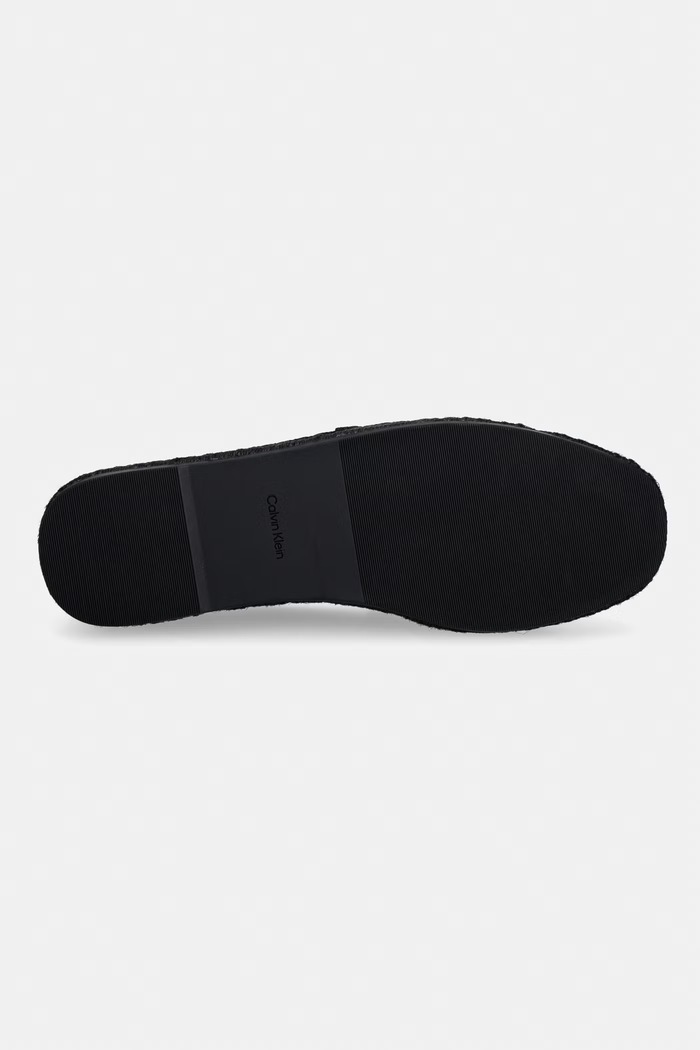 Calvin Klein espadryle męskie ESPADRILLE WEBBING CV HM0HM02075 czarny