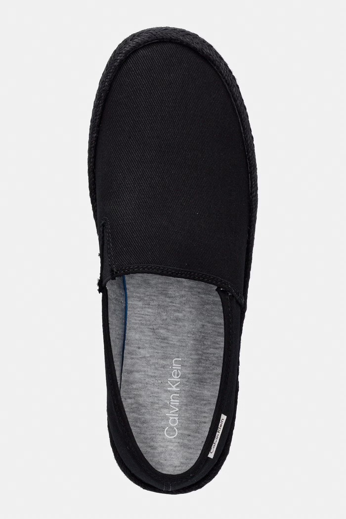 Calvin Klein espadrilky pánske ESS ESPADRILLE CV čierna HM0HM02076