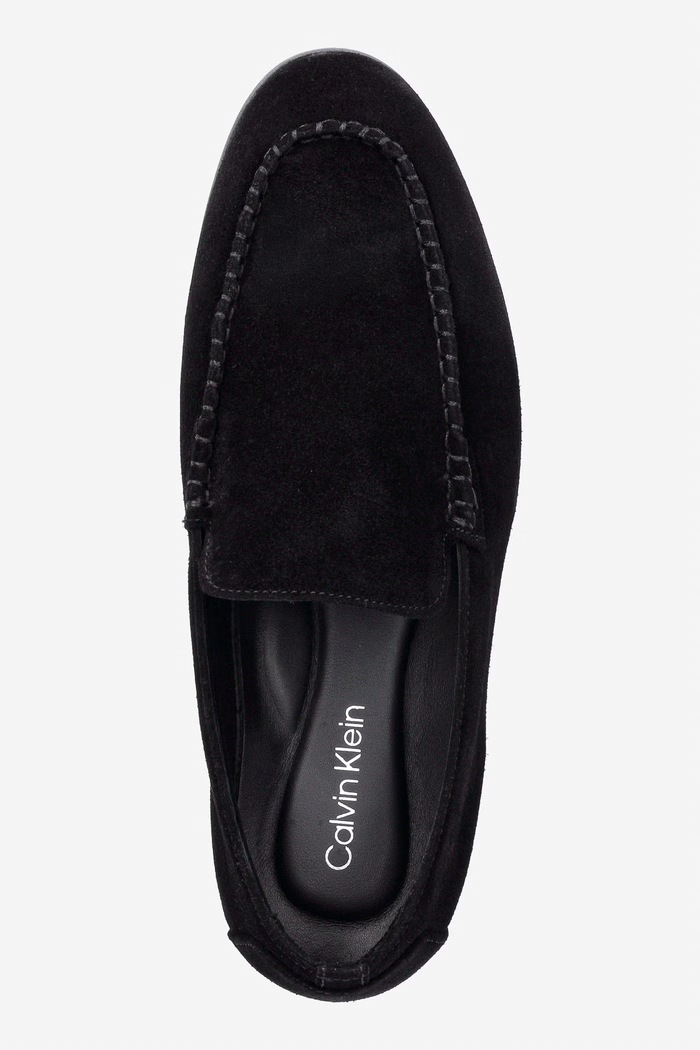 Calvin Klein pánske semišové mokasíny LOW PROF LOAFER SU čierna HM0HM02081