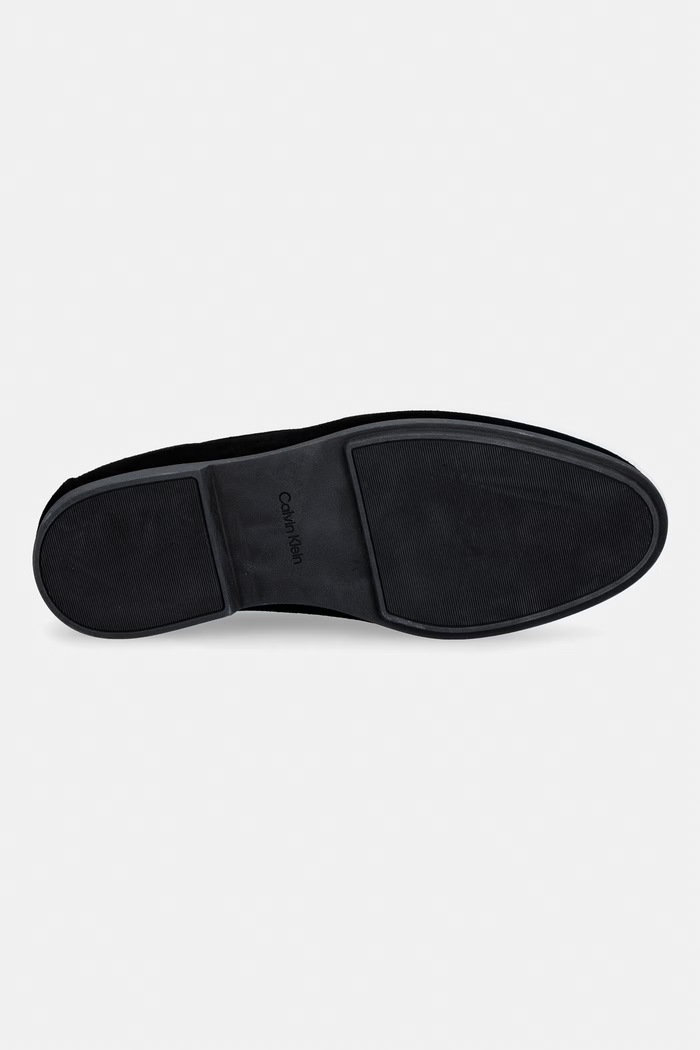 Calvin Klein pánske semišové mokasíny LOW PROF LOAFER SU HM0HM02081 čierna