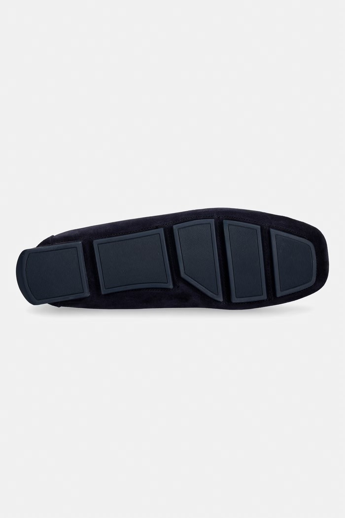 Calvin Klein mocasini pentru bărbați, din piele întoarsă DRIVER BOAT SU HM0HM02084 bleumarin