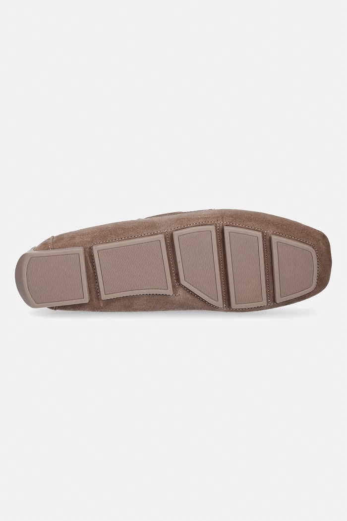 Calvin Klein mocasini pentru bărbați, din piele întoarsă DRIVER BOAT SU HM0HM02084 maro
