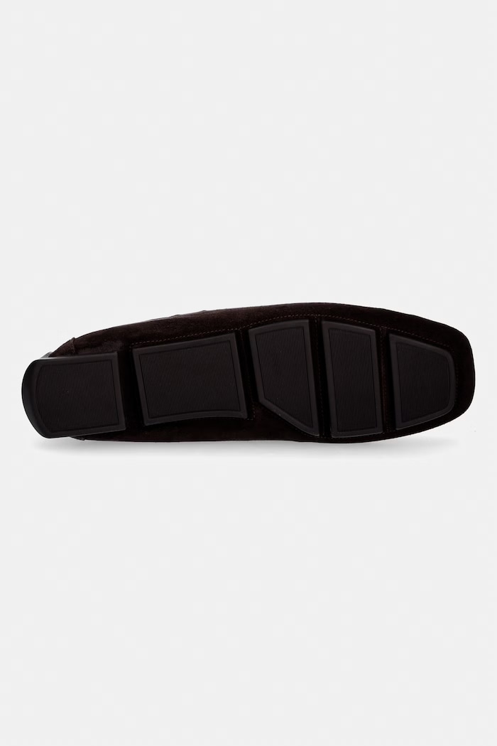 Calvin Klein mocasini pentru bărbați, din piele întoarsă DRIVER BOAT SU HM0HM02084 maro