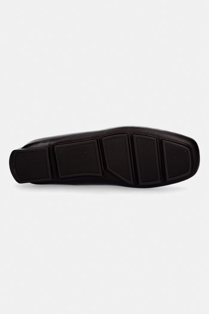 Calvin Klein mocasini pentru bărbați, din piele DRIVER PENNY EMBL LTH HM0HM02085 maro