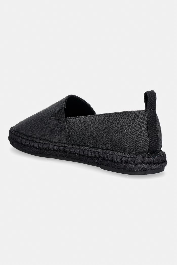 Obuwie Calvin Klein mokasyny męskie ESPADRILLE AOP CV HM0HM02231 czarny