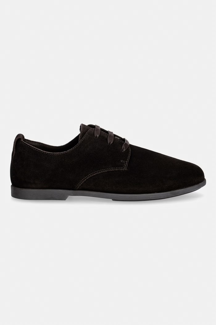Calvin Klein pantofi pentru bărbați, din piele întoarsă LOW PROF DERBY SU HM0HM02232 maro SS26