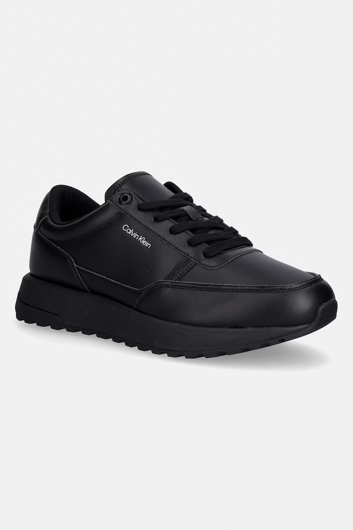 Pánske tenisky Calvin Klein CITY RUNNER LACEUP LTH čierna HM0HM02146