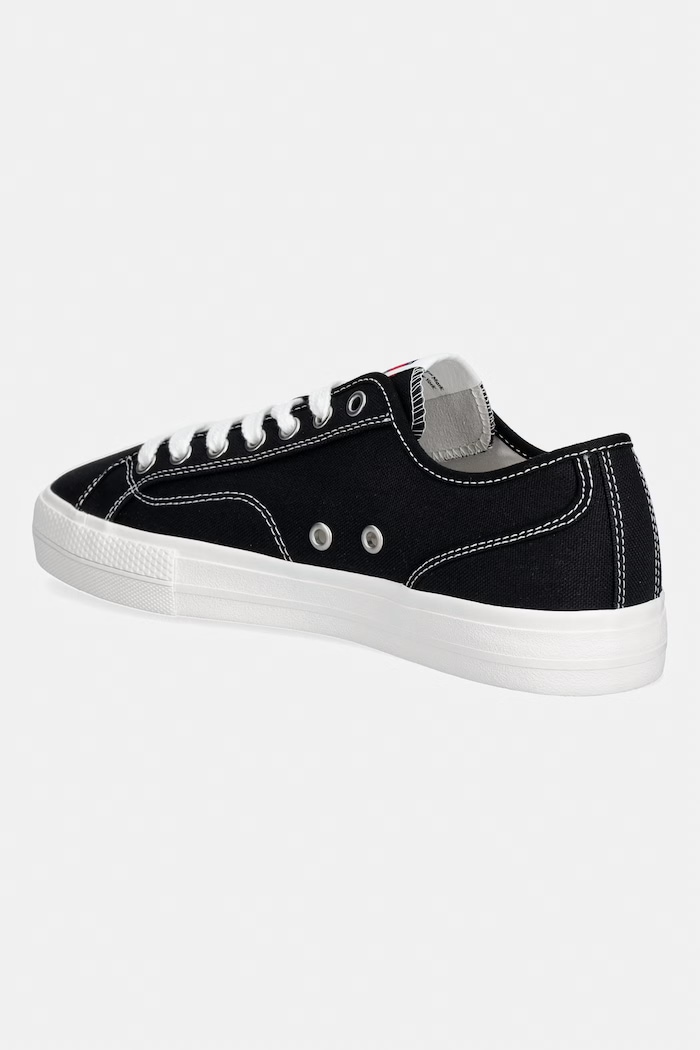 Obutev Tommy Jeans ARCHIVE VULC Y2K teniske moške EM0EM01674 črna