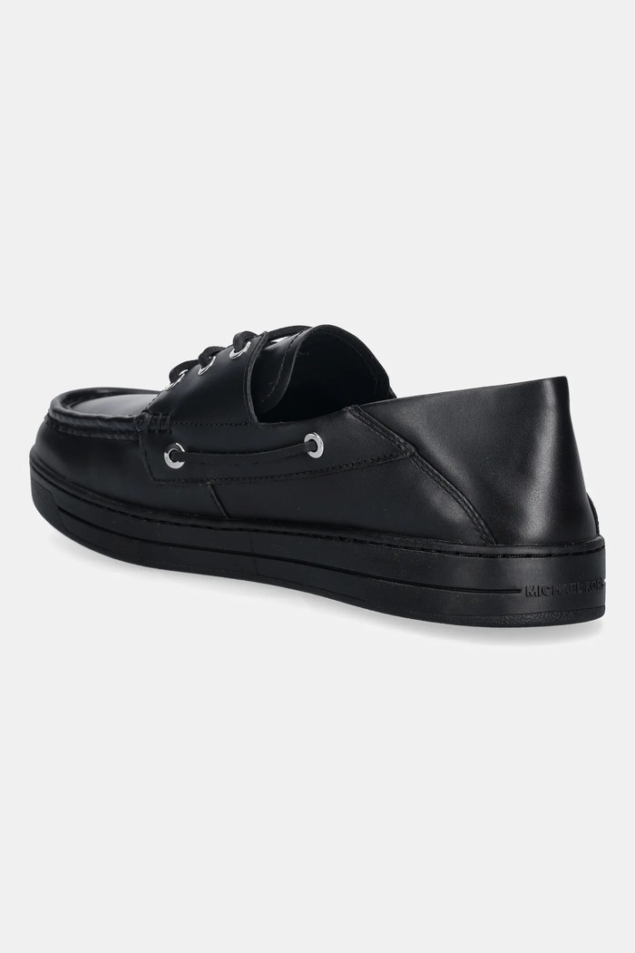 Παπούτσια Δερμάτινα μοκασίνια Michael Kors Aiden Slip On 42R6ADFS1L.001 μαύρο