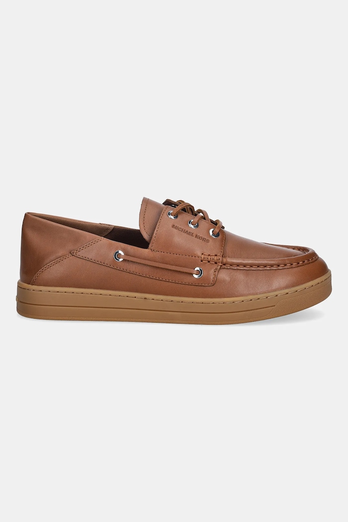 Michael Kors mocassini in pelle Aiden Slip On 42R6ADFS1L.230 marrone SS26