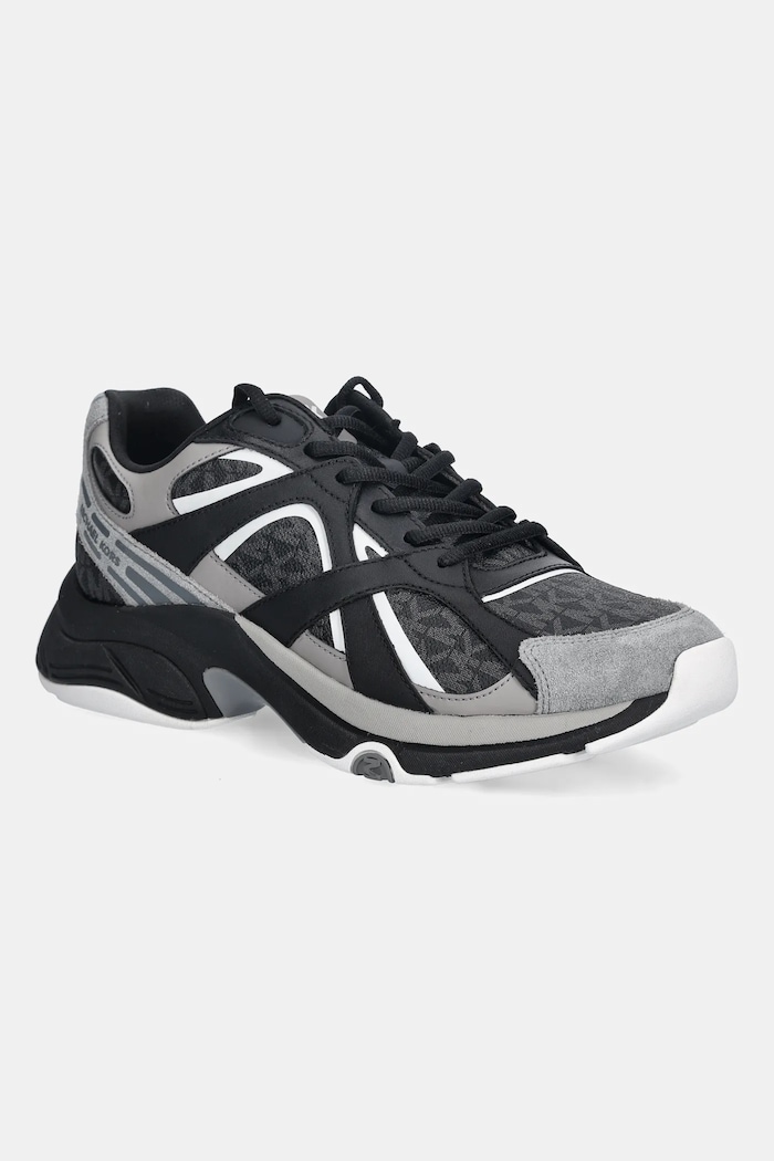 Superge Michael Kors Leo Trainer Imitacija zrnatega usnja črna 42R6LEFS1B.001