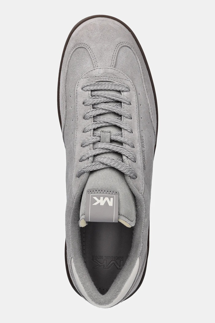 Tenisice od brušene kože Michael Kors Wilton Lace Up siva 42R6WLFS1S.054