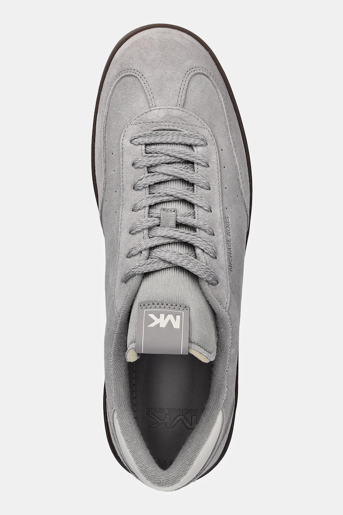 Tenisice od brušene kože Michael Kors Wilton Lace Up siva 42R6WLFS1S.054