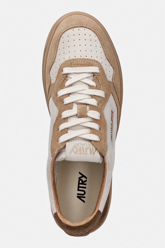Σουέτ sneakers AUTRY Medalist Low μπεζ AULMTS31