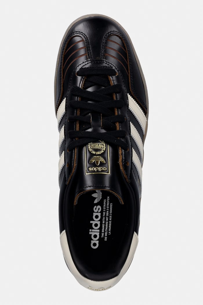 adidas Originals sneakersy skórzane Gazelle Indoor czarny IH9679