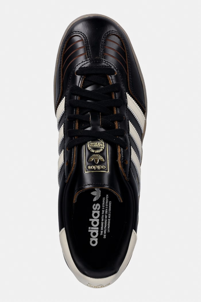 adidas Originals sneakersy skórzane Gazelle Indoor czarny IH9679