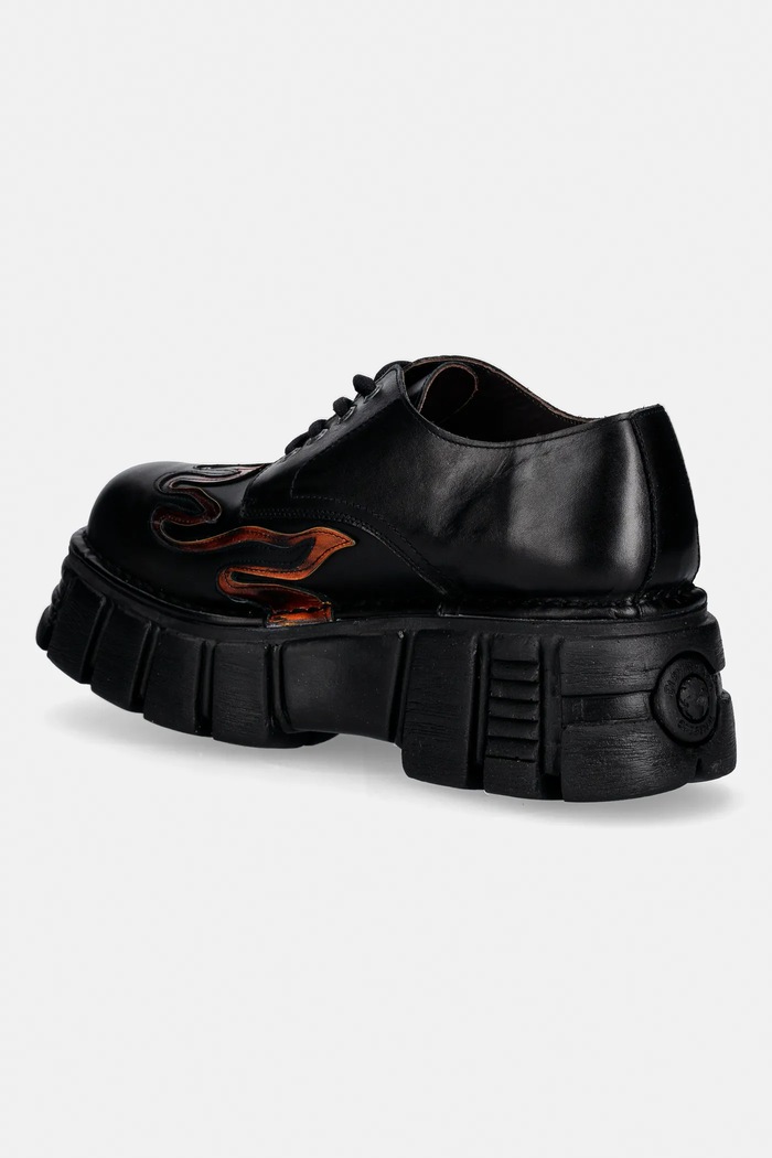 Shoes New Rock leather shoes CRUST NEGRO, PULIK FUEGO, TOWER NEGRO + LAT M.1553C.C2 black