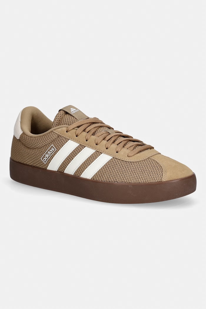 adidas sneakers Vl Court 3.0 piele întoarsă verde IH6576