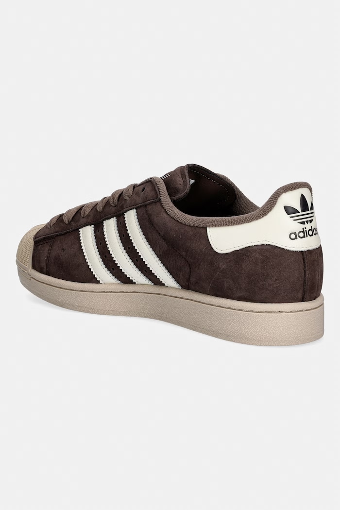 Boty Nubukové tenisky adidas Originals Superstar II IH9314 hnědá