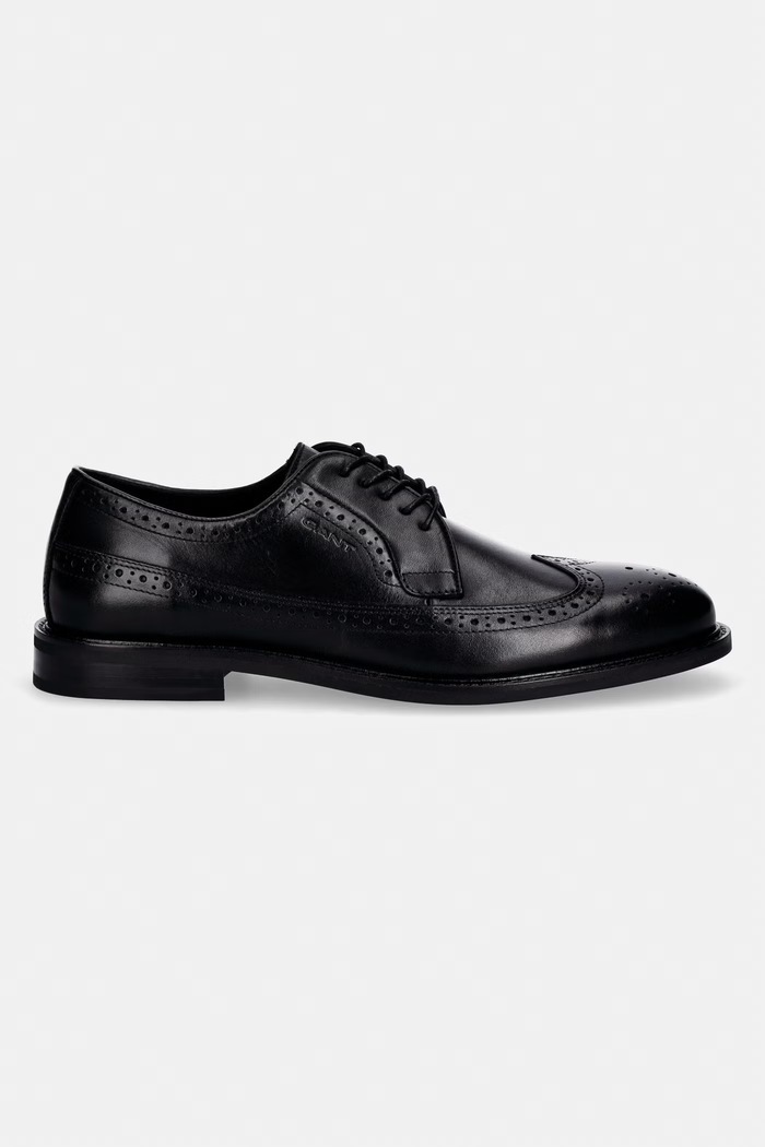 Gant pánske kožené oxfordky Bidford 32631190.G00 čierna SS26