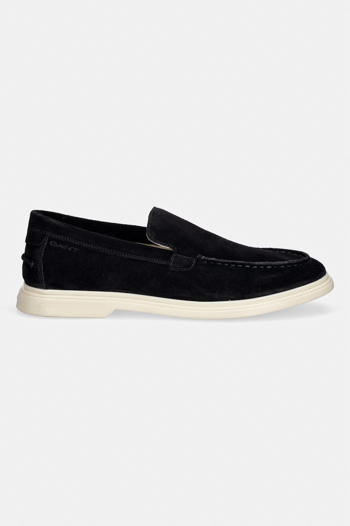 Gant mocasini pentru bărbați, din piele întoarsă Boery 32673292.G69 bleumarin SS26