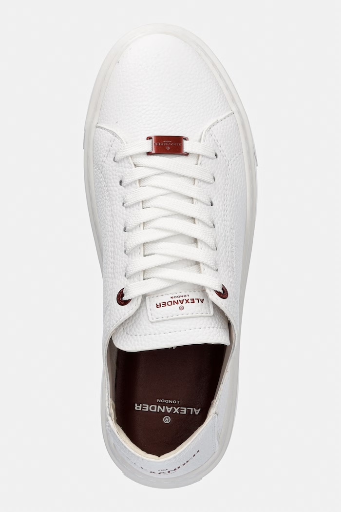 Alexander Smith London Deconstructed Αθλητικά Ανδρικά δερμάτινα λευκό ALBDLUM9145TWT