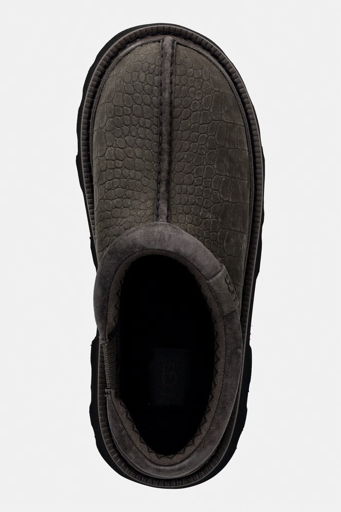 Cipele od nubuk kože UGG M Tasman Lug Embossed zelena 1178691.DNSS