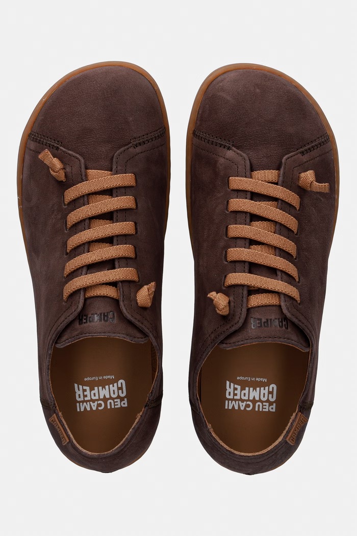 Camper sneakersy nubukowe Peu Cami niska brązowy 17665.315