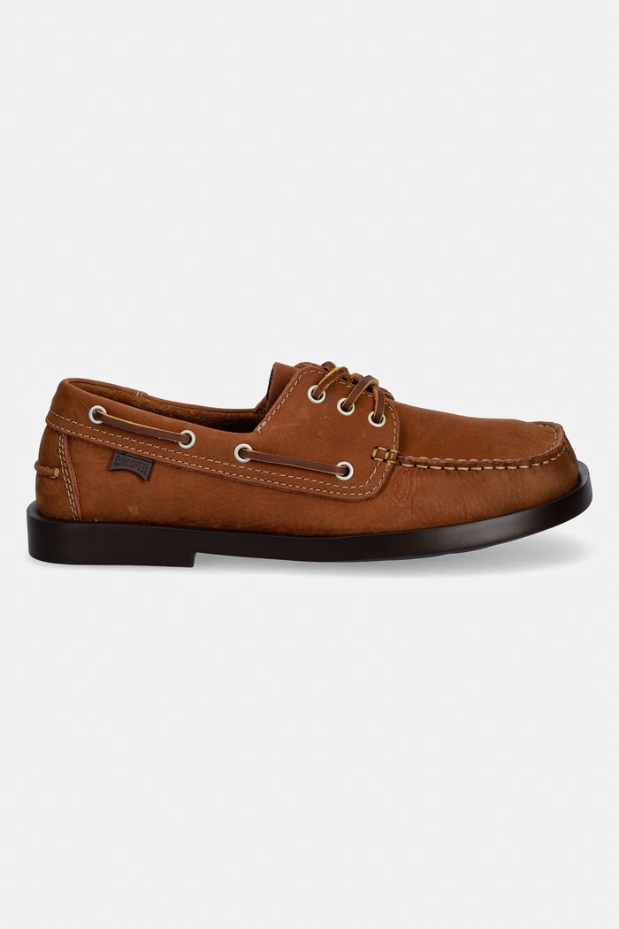 Kožené poltopánky Camper Don K101013.005 hnedá SS26