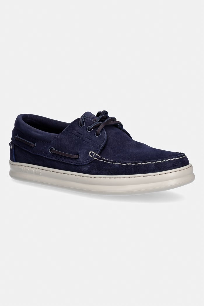 Camper mocasini din nubuc Runner Four elegant bleumarin K101073.006