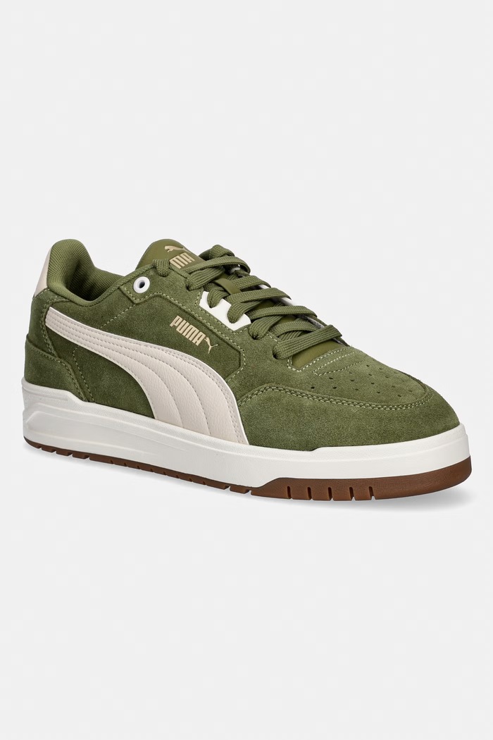 Superge iz semiša Puma Shuffle Downtown Imitacija zrnatega usnja zelena 402597