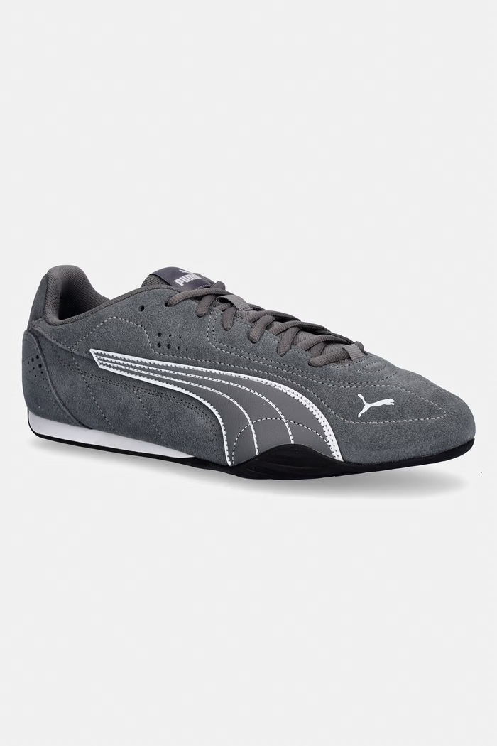 Puma sneakers in camoscio CATCH pelle fiore grigio 402681