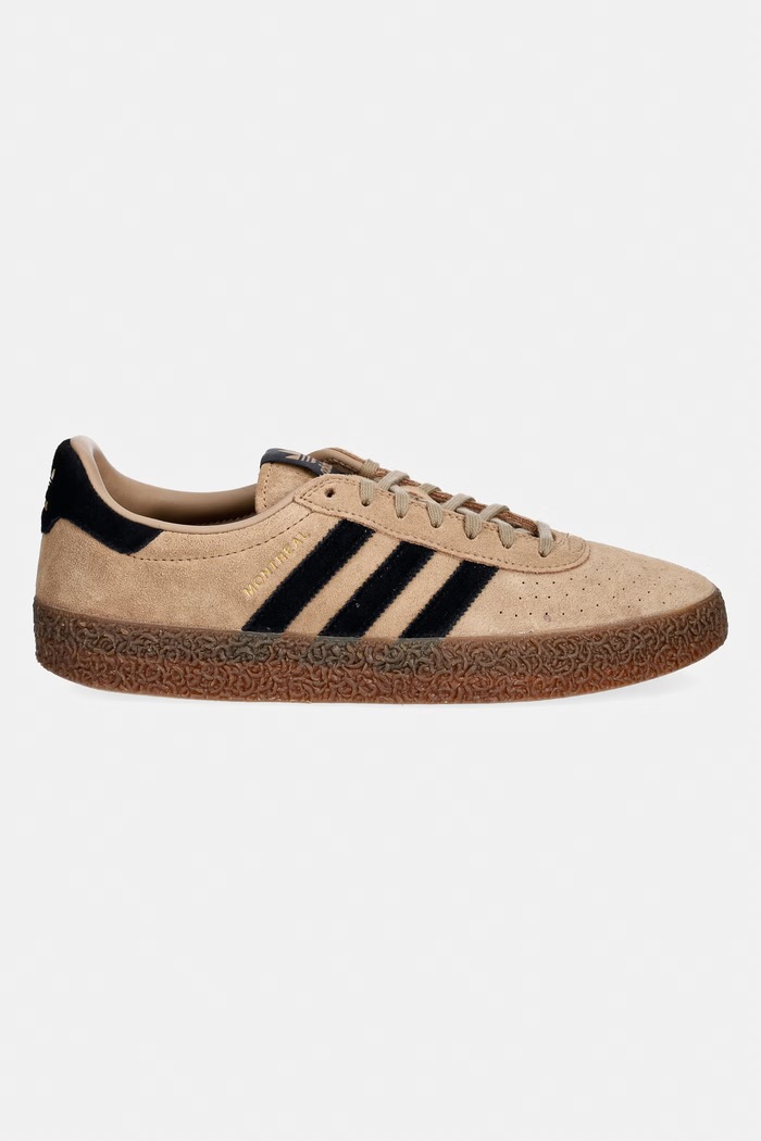 adidas Originals sneakers din piele întoarsă Montreal KI0956 maro SS26