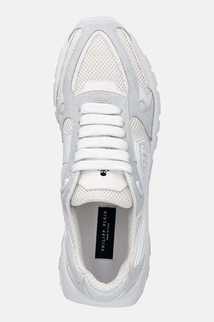 Philipp Plein sneakers Runner Titan Edge alb MSC4074.PLE022N.0101