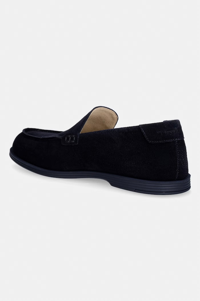 Obuwie Emporio Armani mokasyny męskie zamszowe EM004941.AF23967.UB117 granatowy
