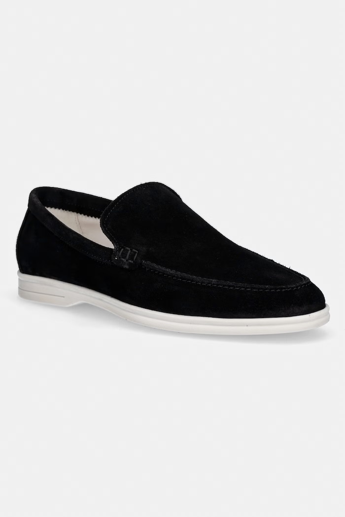 Steve Madden mocasini din piele întoarsă Mayne elegant negru 12000349.015